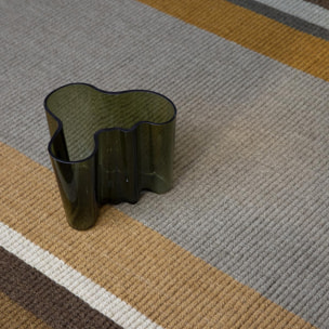 Tapis salon et chambre fait main en laine motif géométrique TABE