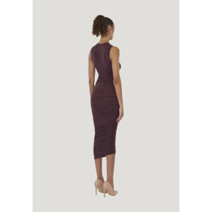 Vestito Sheer Drape Dress