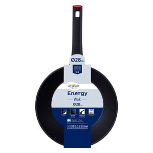 WOK 28x8,5 cm, en aluminio fundido, ENERGY - San Ignacio