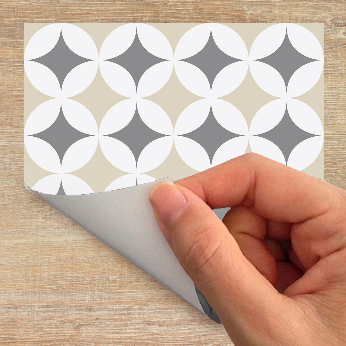 Sticker carrelage - Ambiance Sticker - 60 CARREAUX DE CIMENT MEUBLE AUTHENTIQUES LORENZINA - 20x20cm