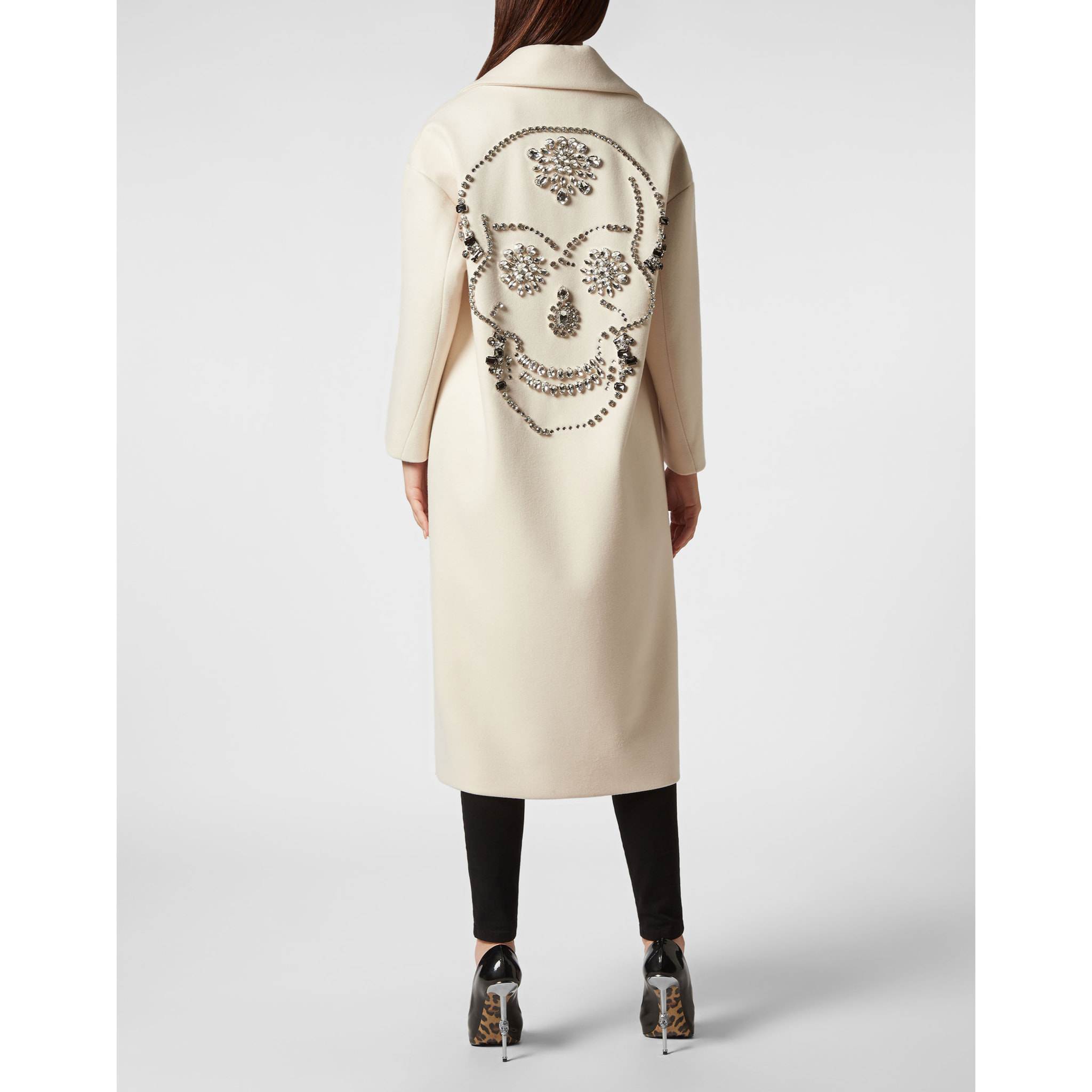 PHILIPP PLEIN COAT LONG SKULL