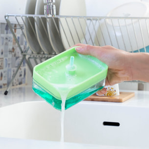 Dispenser di Sapone 2 in 1 per Lavandino Pushoap InnovaGoods