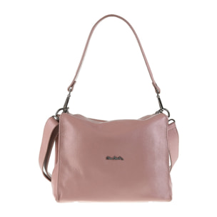 Borsa a spalla da donna Made in Italy - Modello Celeste Plus - 100% pelle - 28.0 x 24.0 x 15.5 cm
