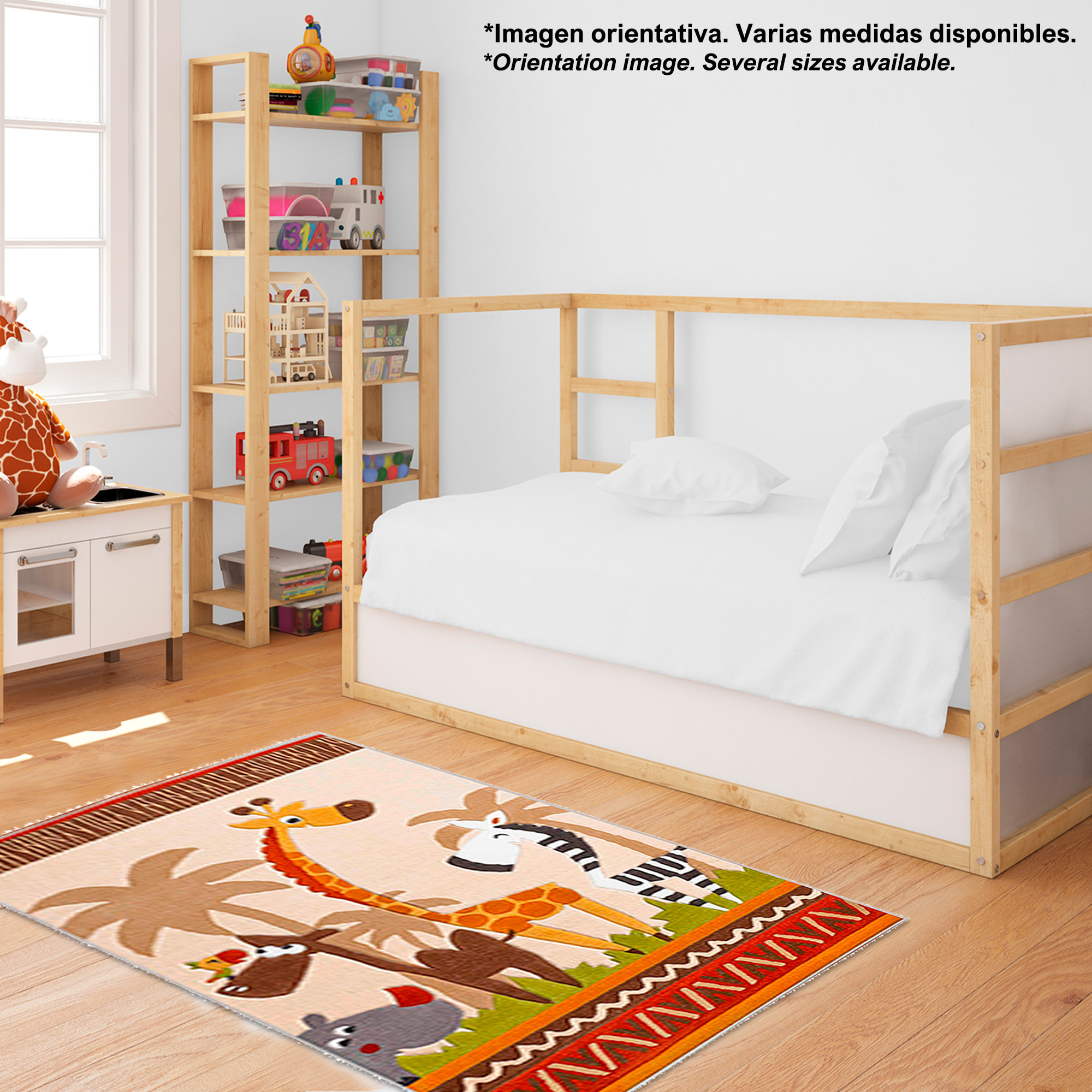 Alfombra infantil de Poliester estampada 160 x 230cm