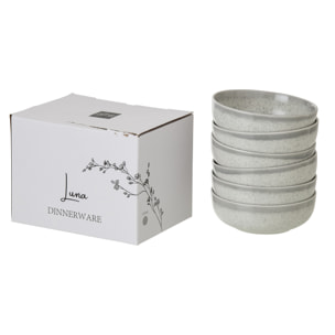 J-Line Bol Luna - céramique - gris clair - medium