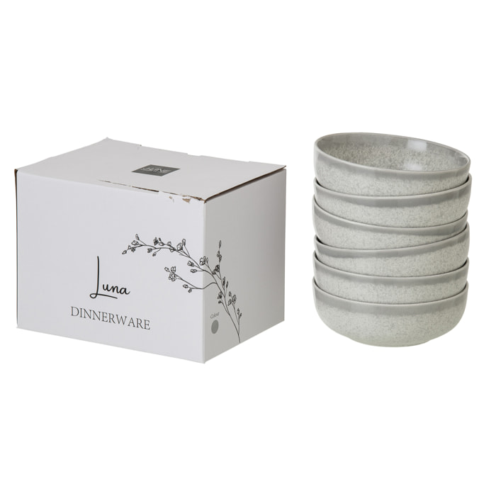 J-Line Bol Luna - céramique - gris clair - medium