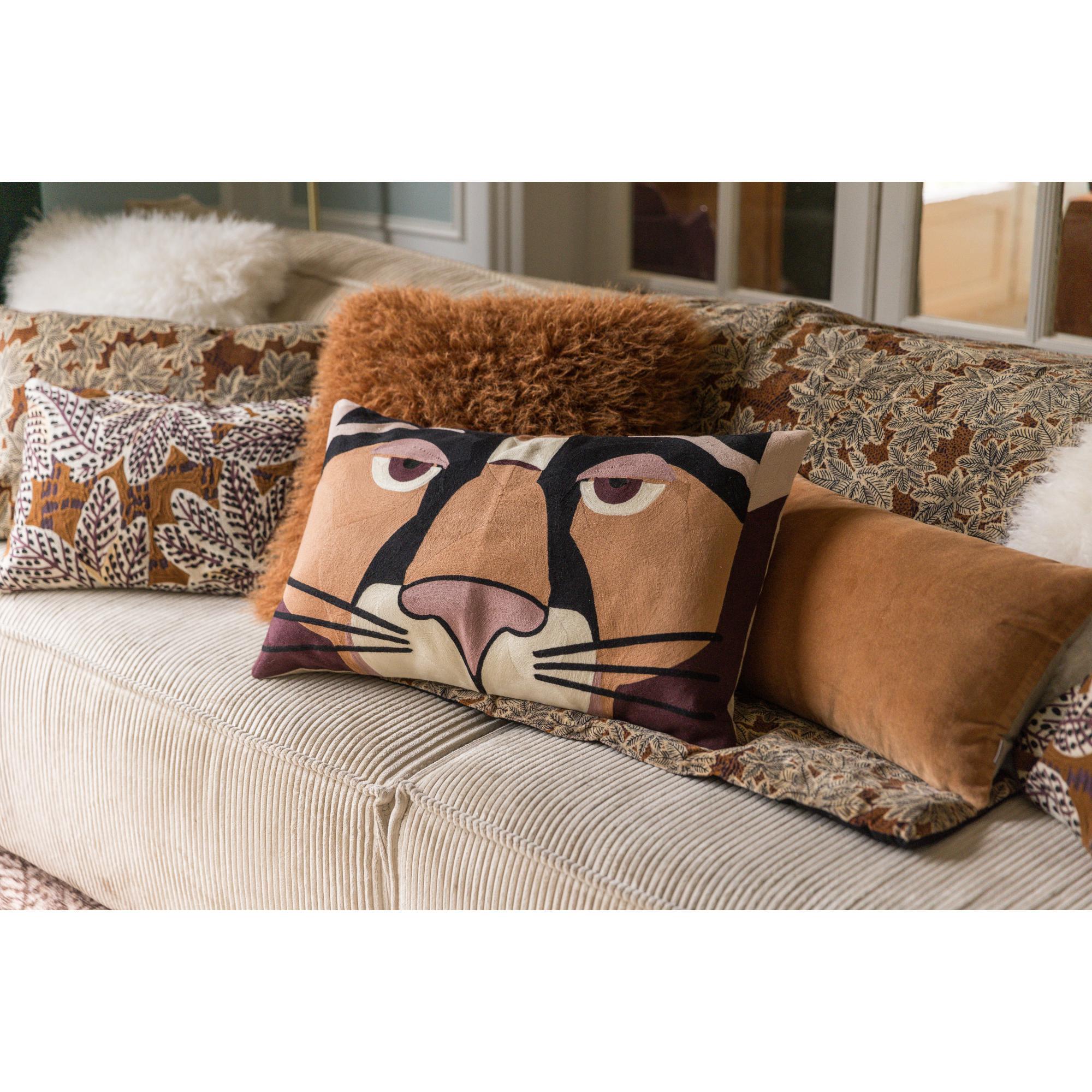 Coussin uni Elise