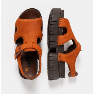 Sandalias 1882 NOBUCK DARK ORANGE-BROWN/ MADEIRA color Dark orange-brown