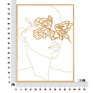 PANNELLO IN FERRO GOLD FACE CM 60X1X80