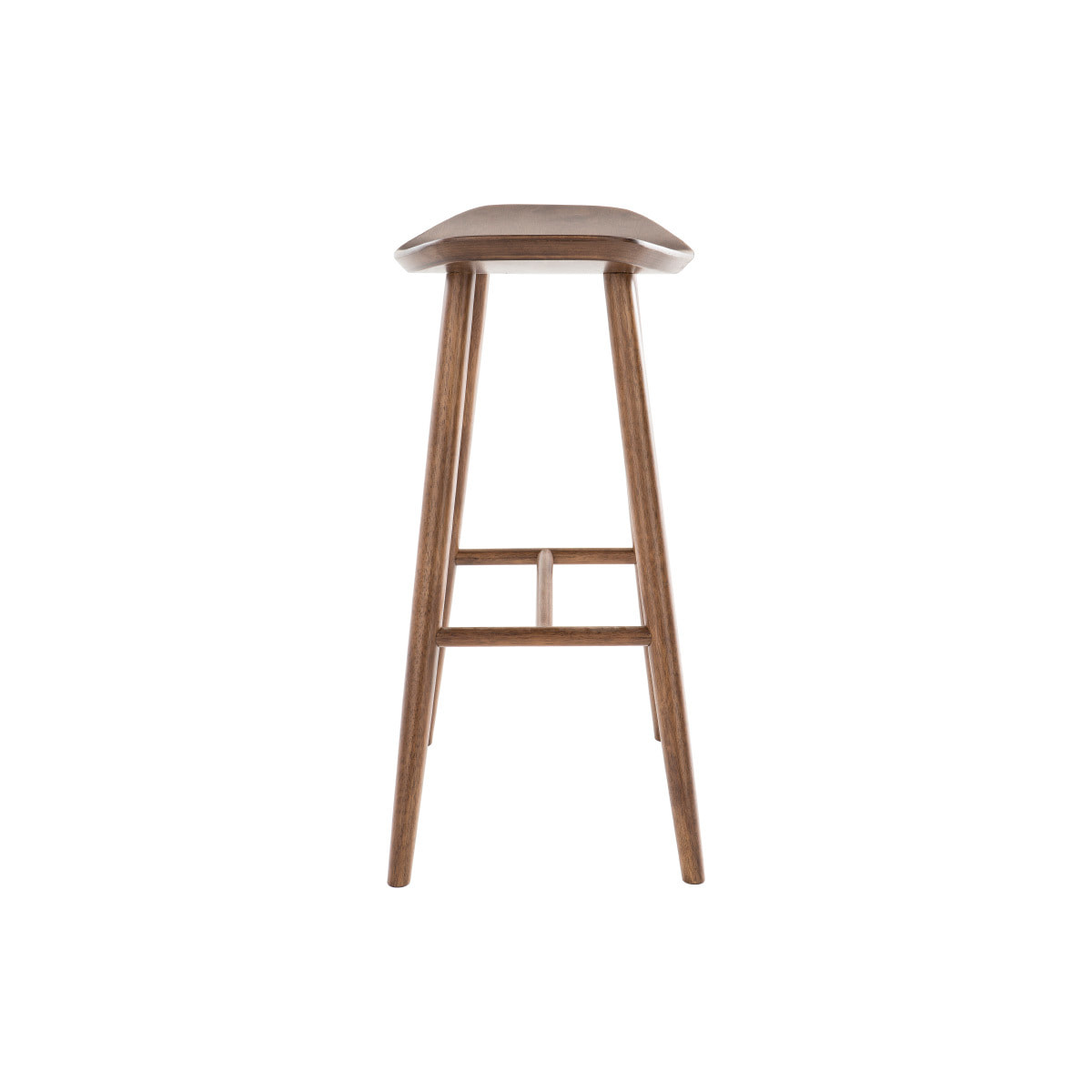 Tabouret de bar design noyer H72 cm DEMORY