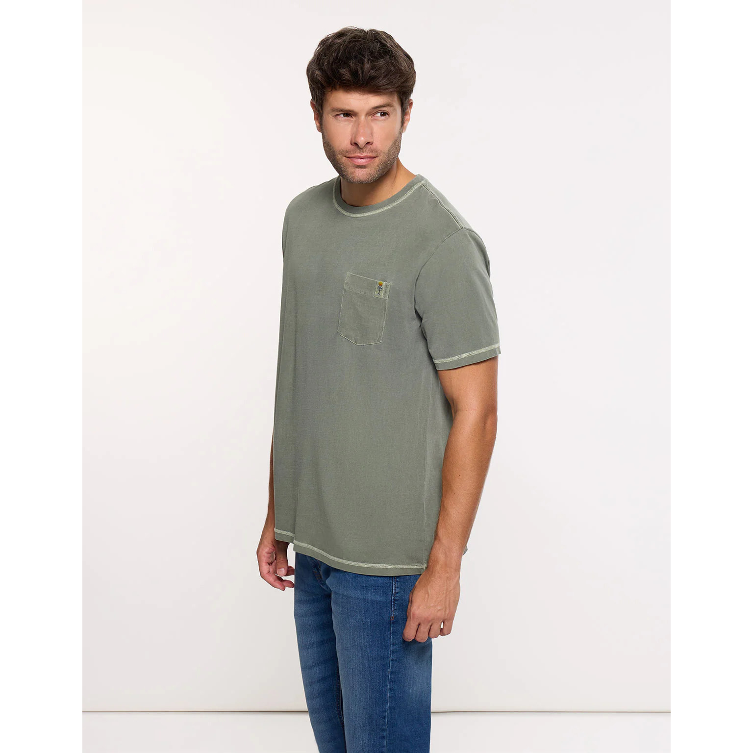 Camiseta Manga Corta Caqui - Gstin2