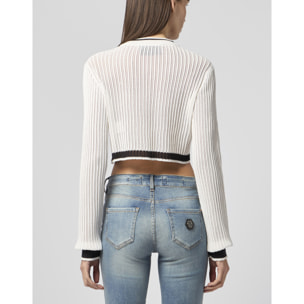 PHILIPP PLEIN Knitted Cardigan Hexagon Hexagon