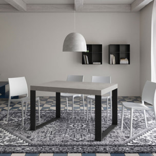 Tavolo allungabile 90x140/244 cm Tecno cashmere gambe antracite