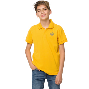 Polo unisex Hot Buttered de color Amarillo