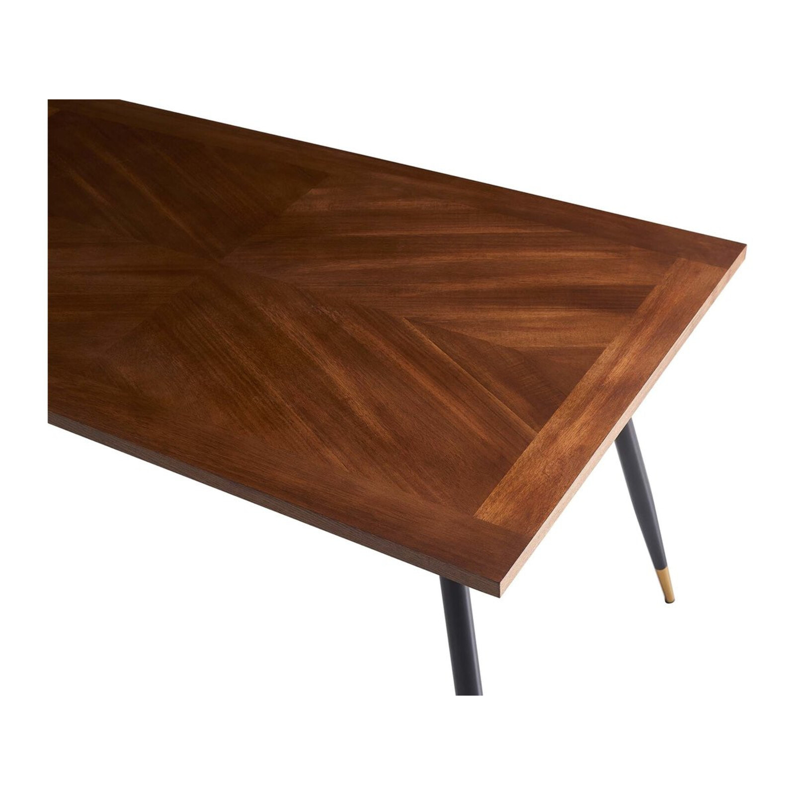 Table repas "Kavita" - 140 x 80 x 76 cm - Marron