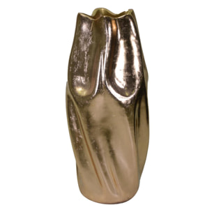 Portavaso in resina oro cm ø45h100