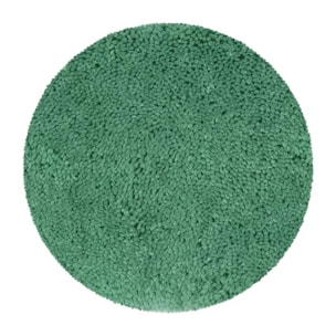 Tapis de bain rond Microfibre HIGHLAND Vert Basil Spirella