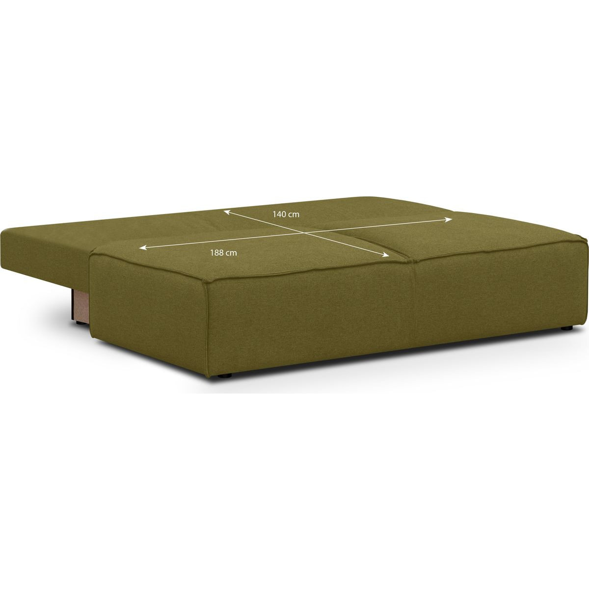 Canapé convertible 3 places en tissu - MILLA NEW