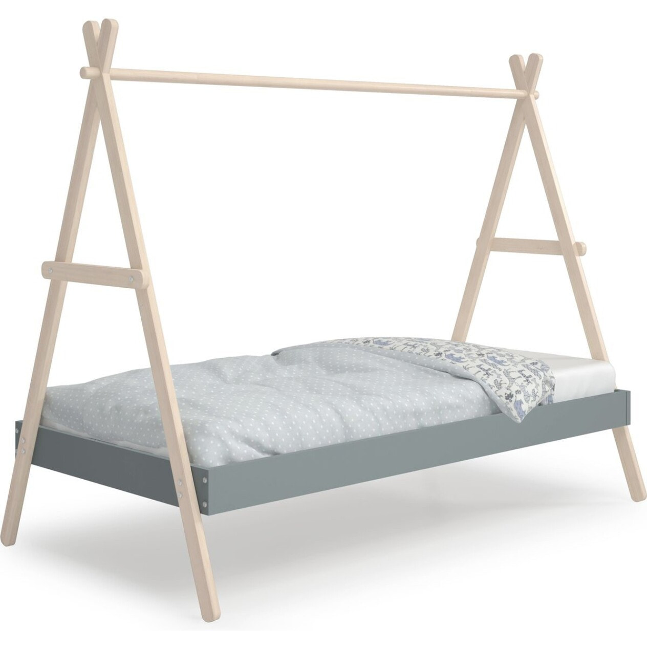 Lit tipi enfant ajustable en bois - ANNIE