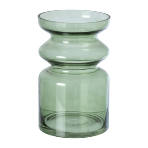J-Line Vase - verre - vert olive - small