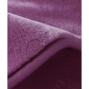 Coperta Plaid Viola Malva in tinta unita con morbido pile di poliestere