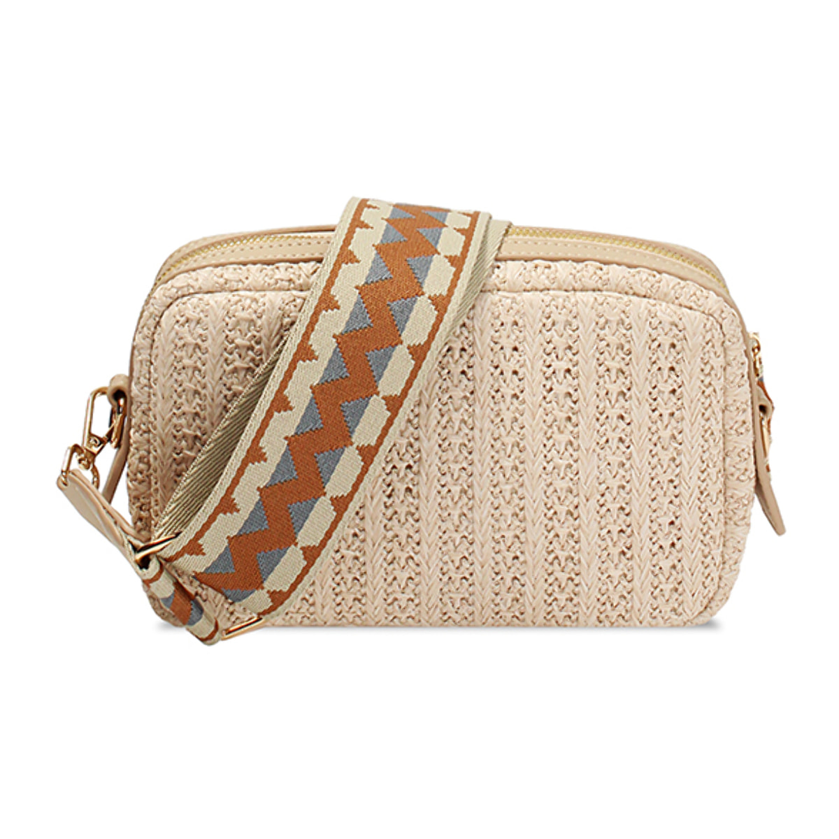Borsa a tracolla donna beige