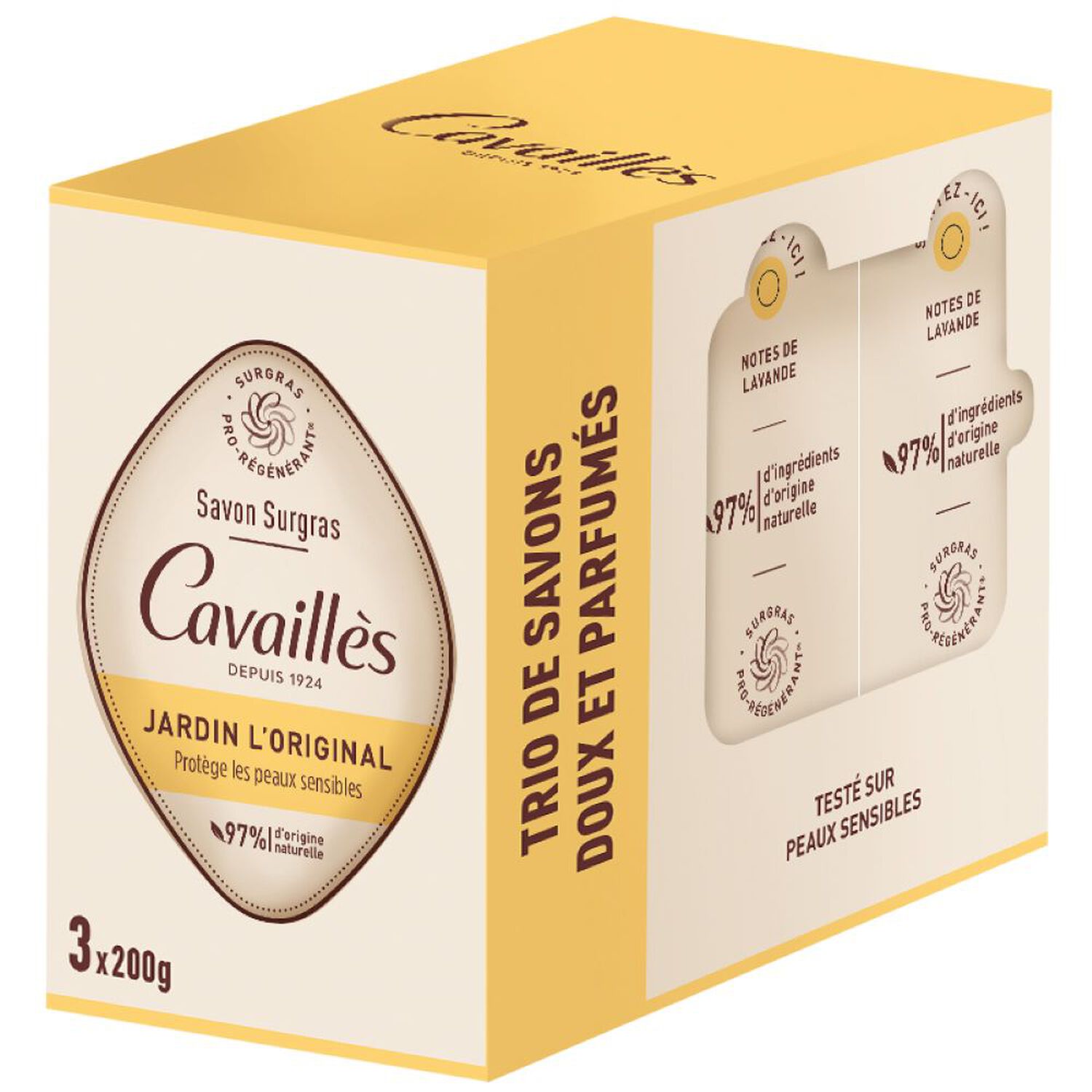Jardin L'Original - Savon Surgras 3x200g