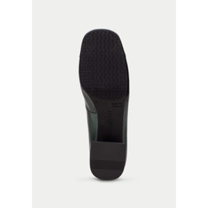 Bailarina Manila Azul Verde metalizado 3 cm