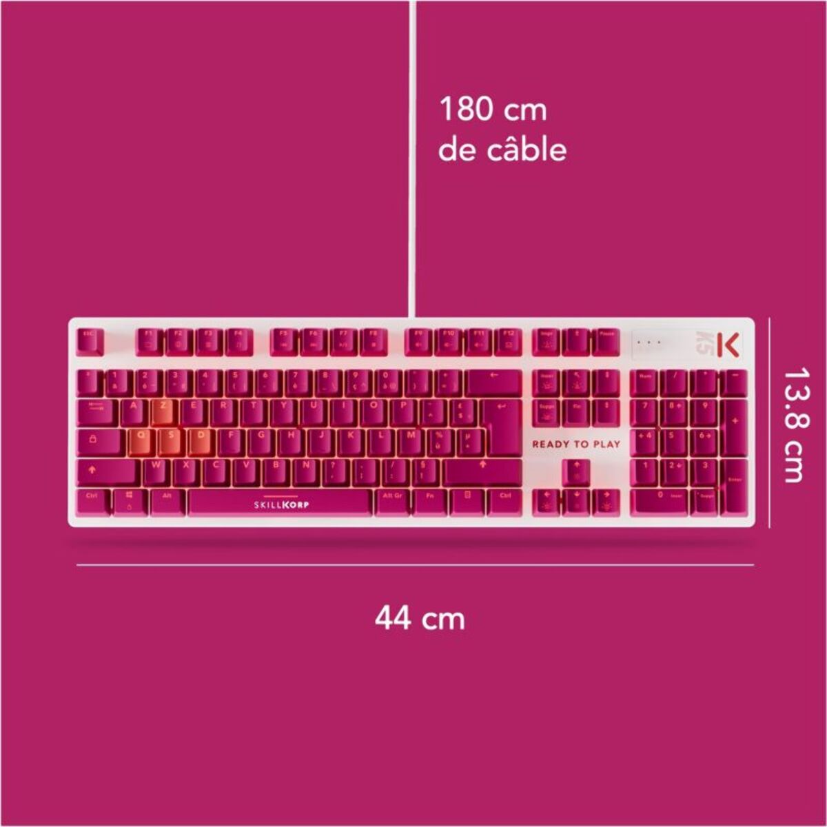 Clavier gamer SKILLKORP K5 MAGENTA Access