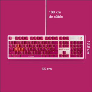 Clavier gamer SKILLKORP K5 MAGENTA Access