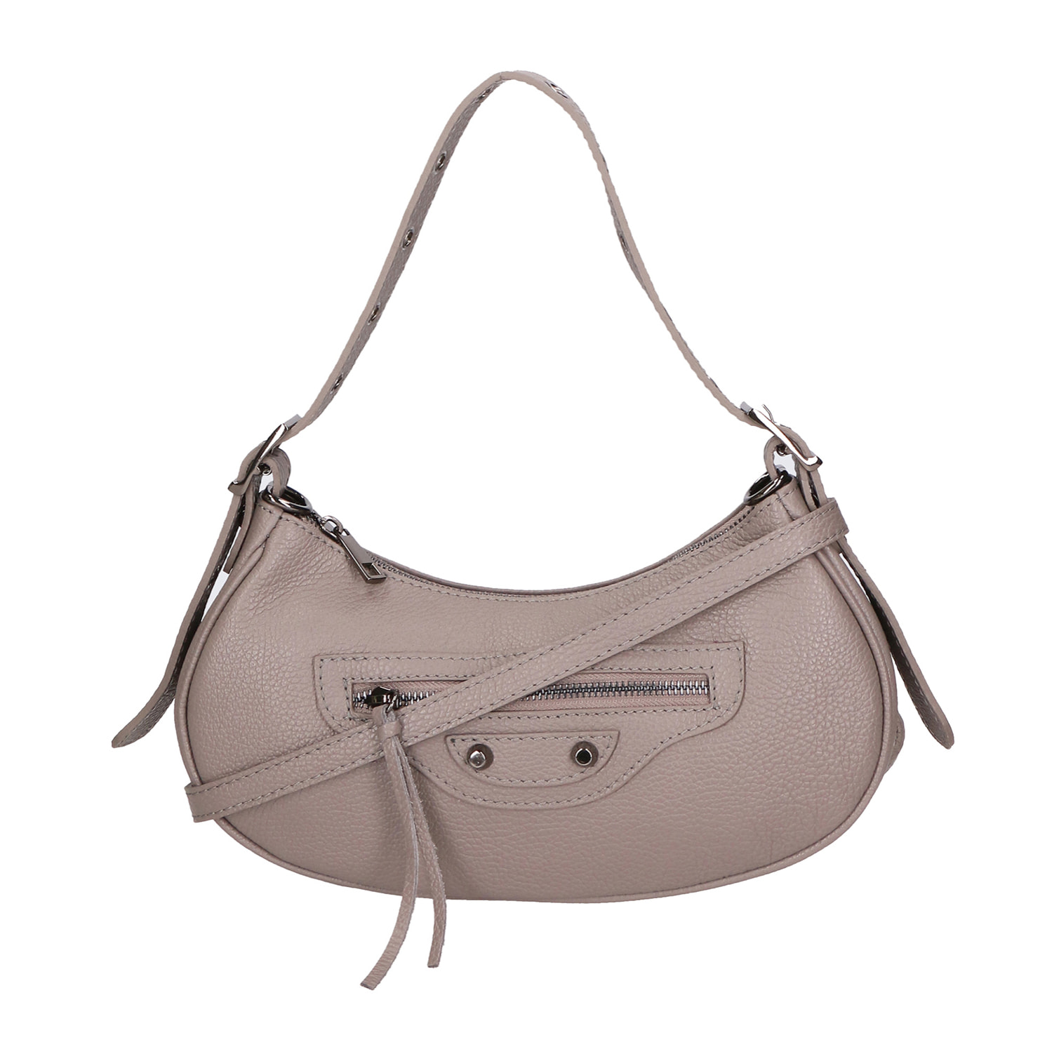 Borsa a spalla da Donna Loredana in Vera Pelle Made in Italy 15x30x8 cm