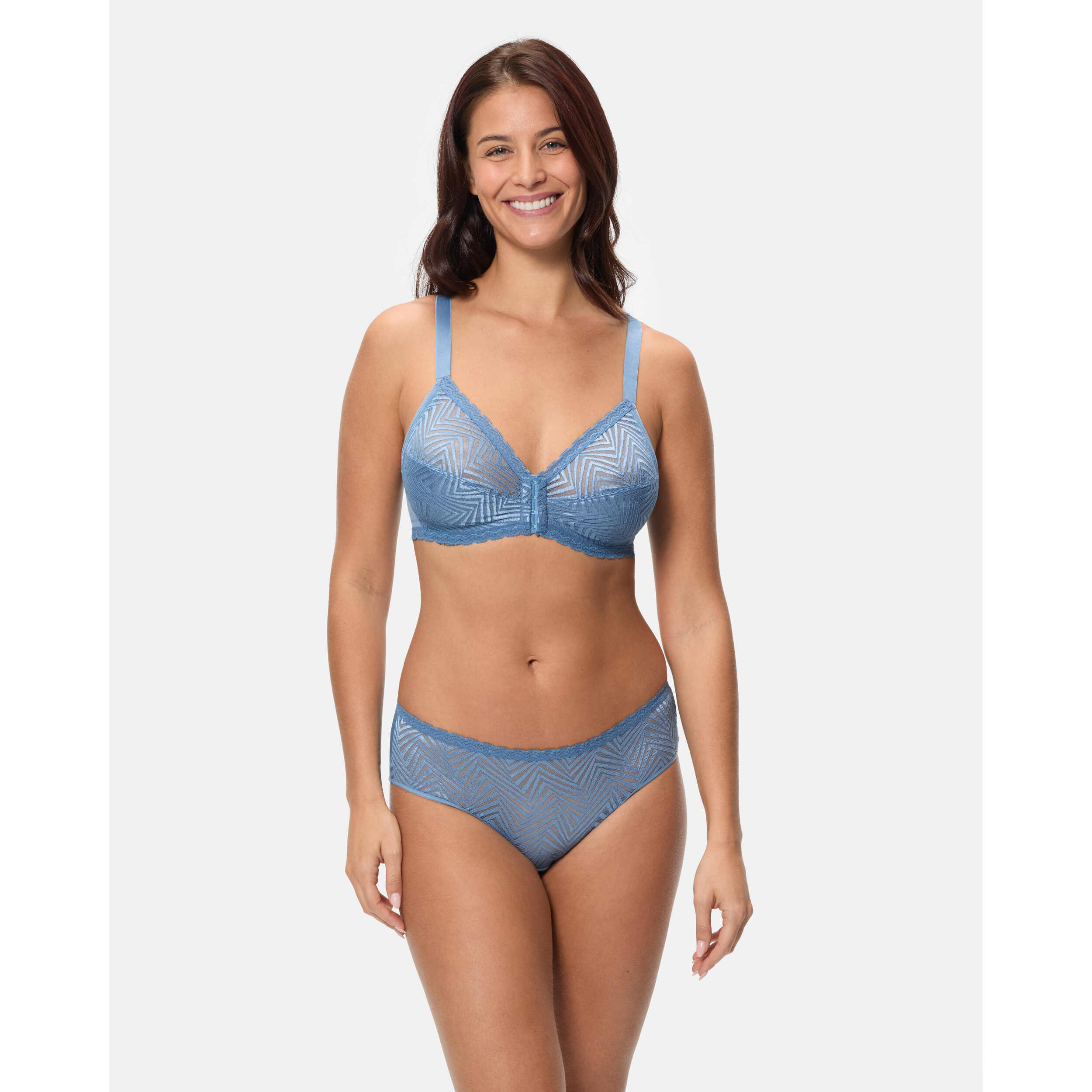 Sujetador Ideal Posture sin aros. Con apertura frontal.