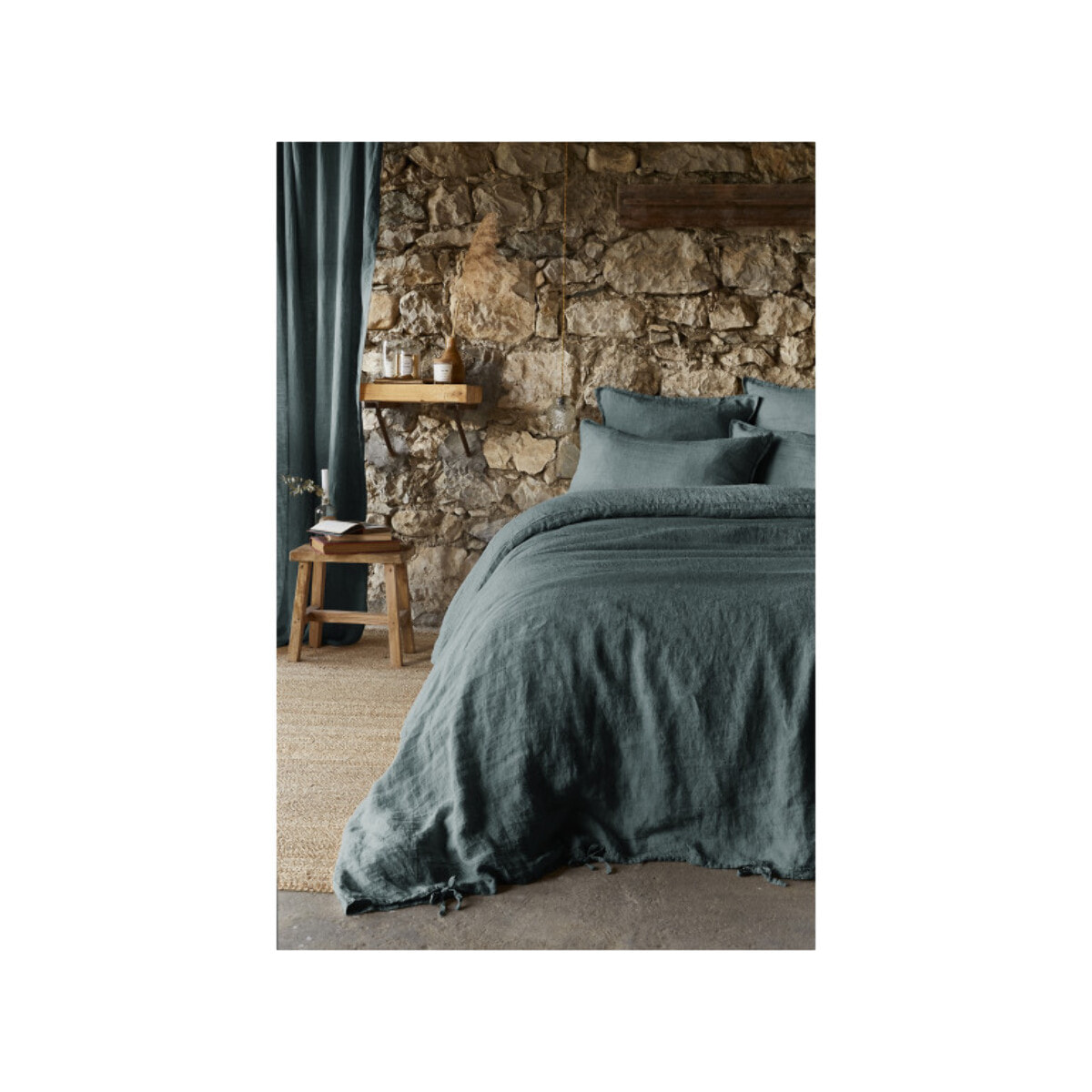 Housse de Couette 260 x 240 cm en Lin Lavé - SOLINE