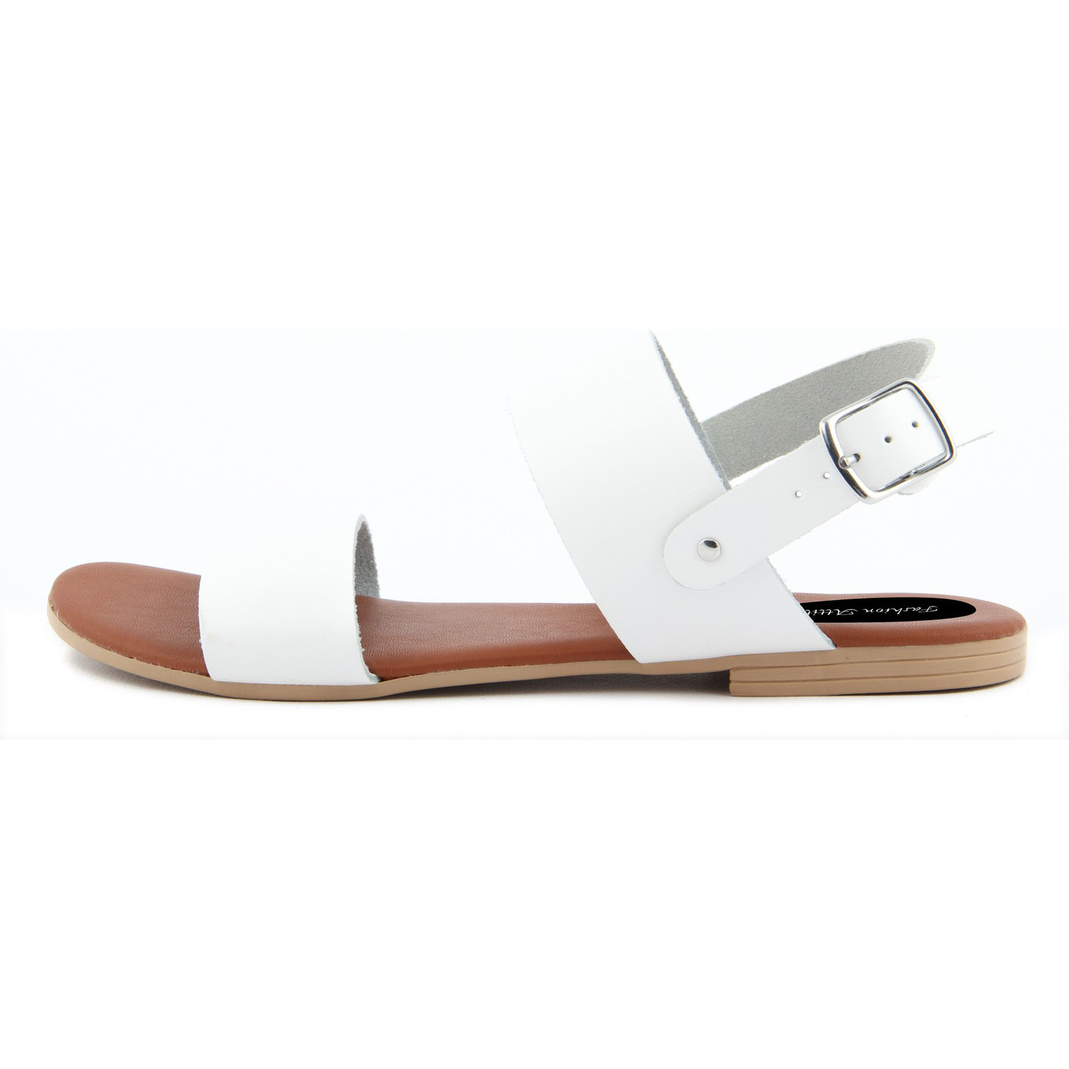 Sandalo Donna in pelle colore Bianco