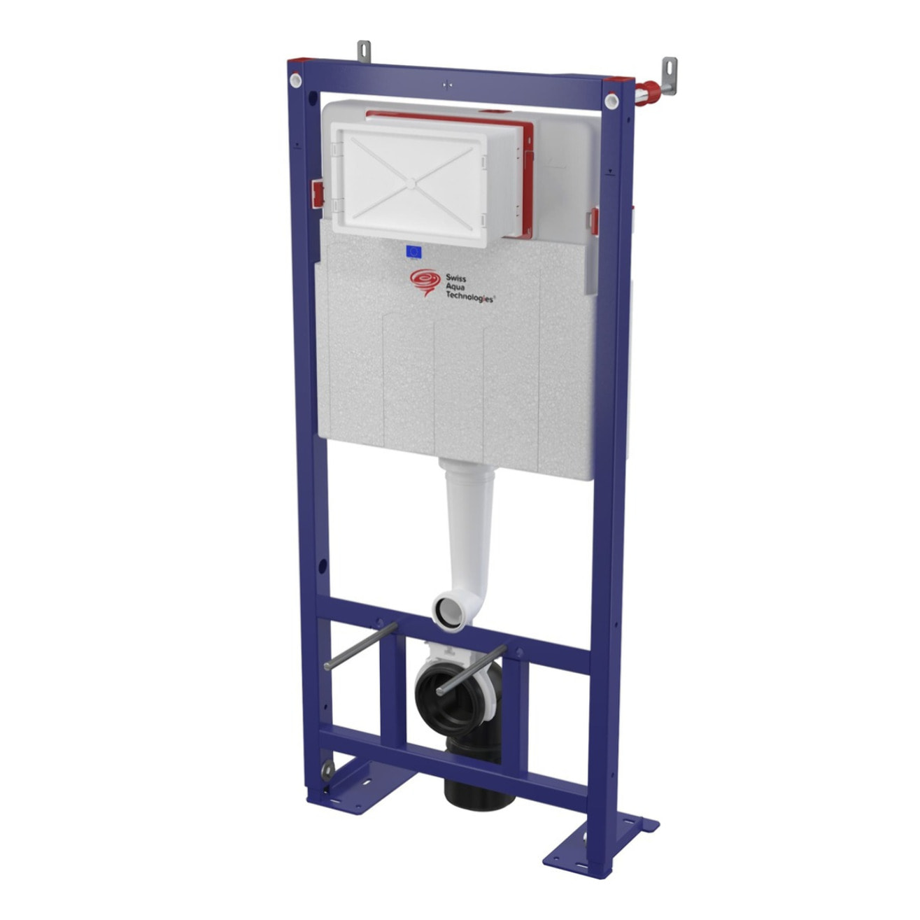 Pack WC bâti-support autoportant + WC suspendu sans bride Livea avec abattant SoftClose + plaque (STBEWR01-FR)