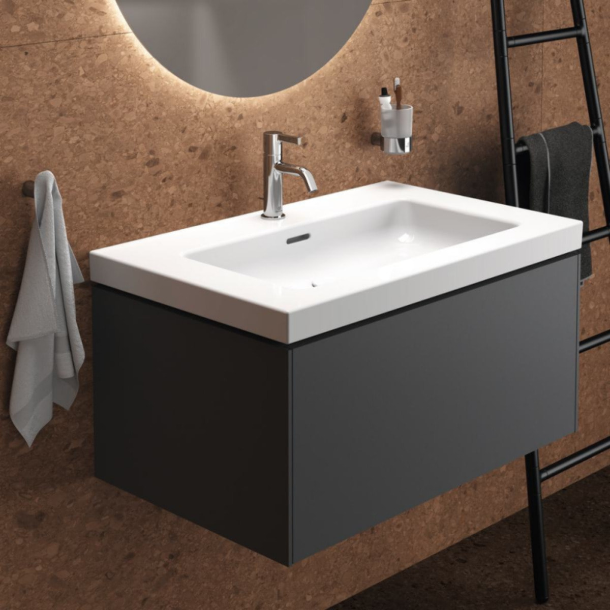 Mitigeur lavabo Joy avec tirette chrome