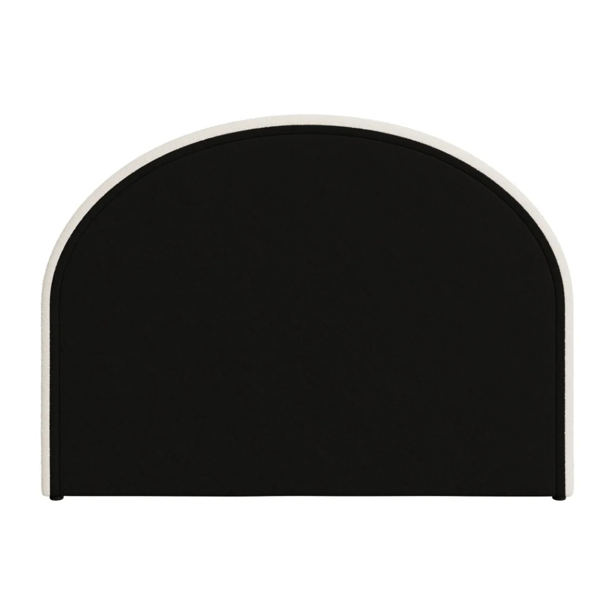 Tête de lit en tissu bouclé beige 160 cm - Eva