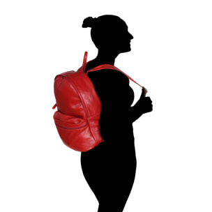 Chicca Borse Borsa Zaino Rosso