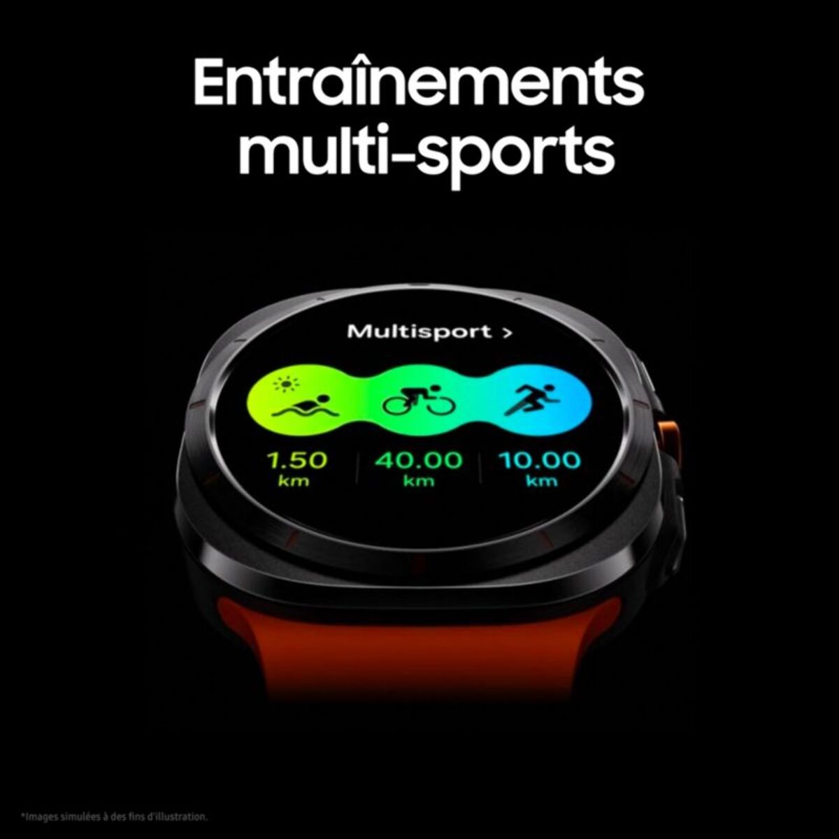 Montre connectée SAMSUNG Galaxy Watch Ultra Blanc Titane