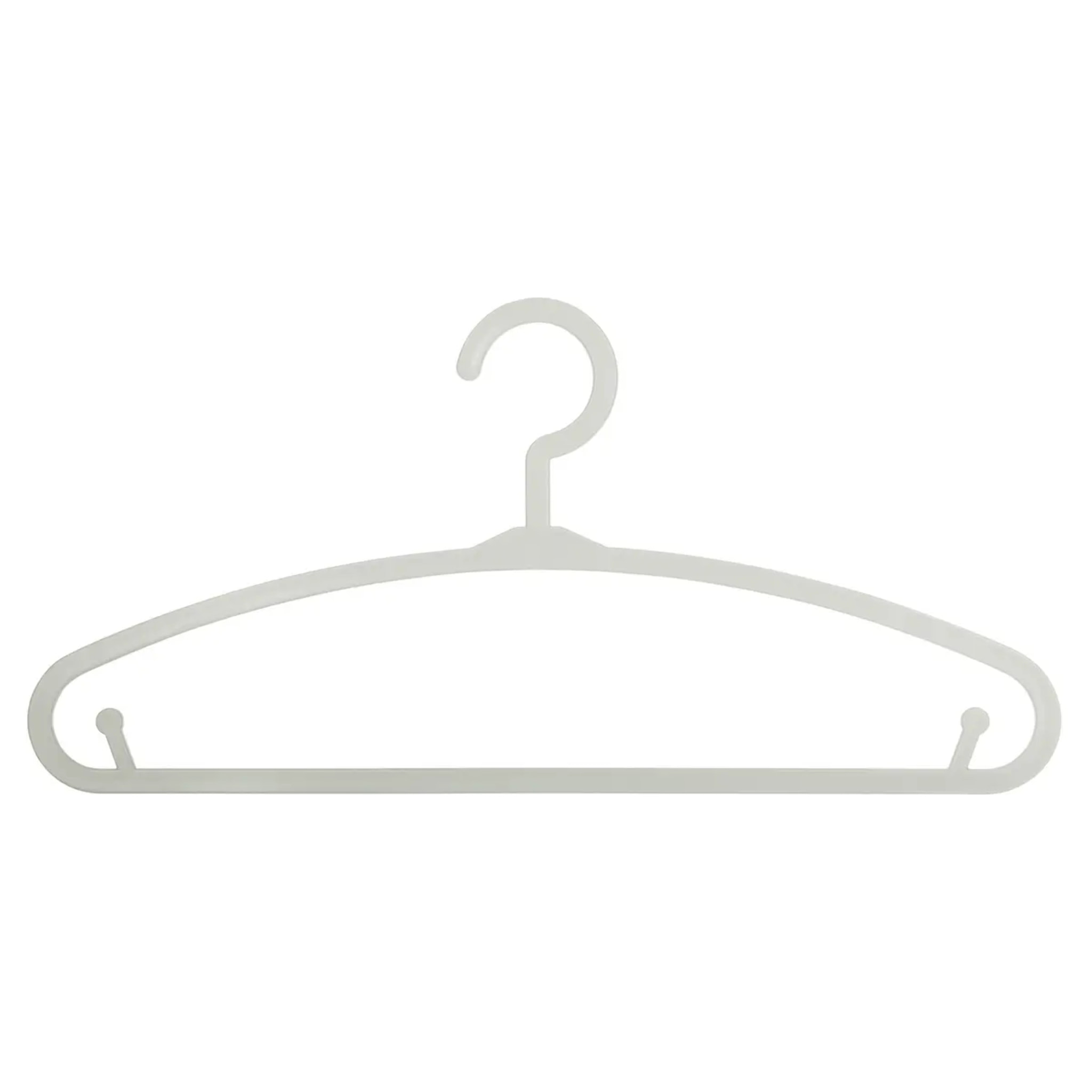 Lot de 6 cintres enfant gris plastique