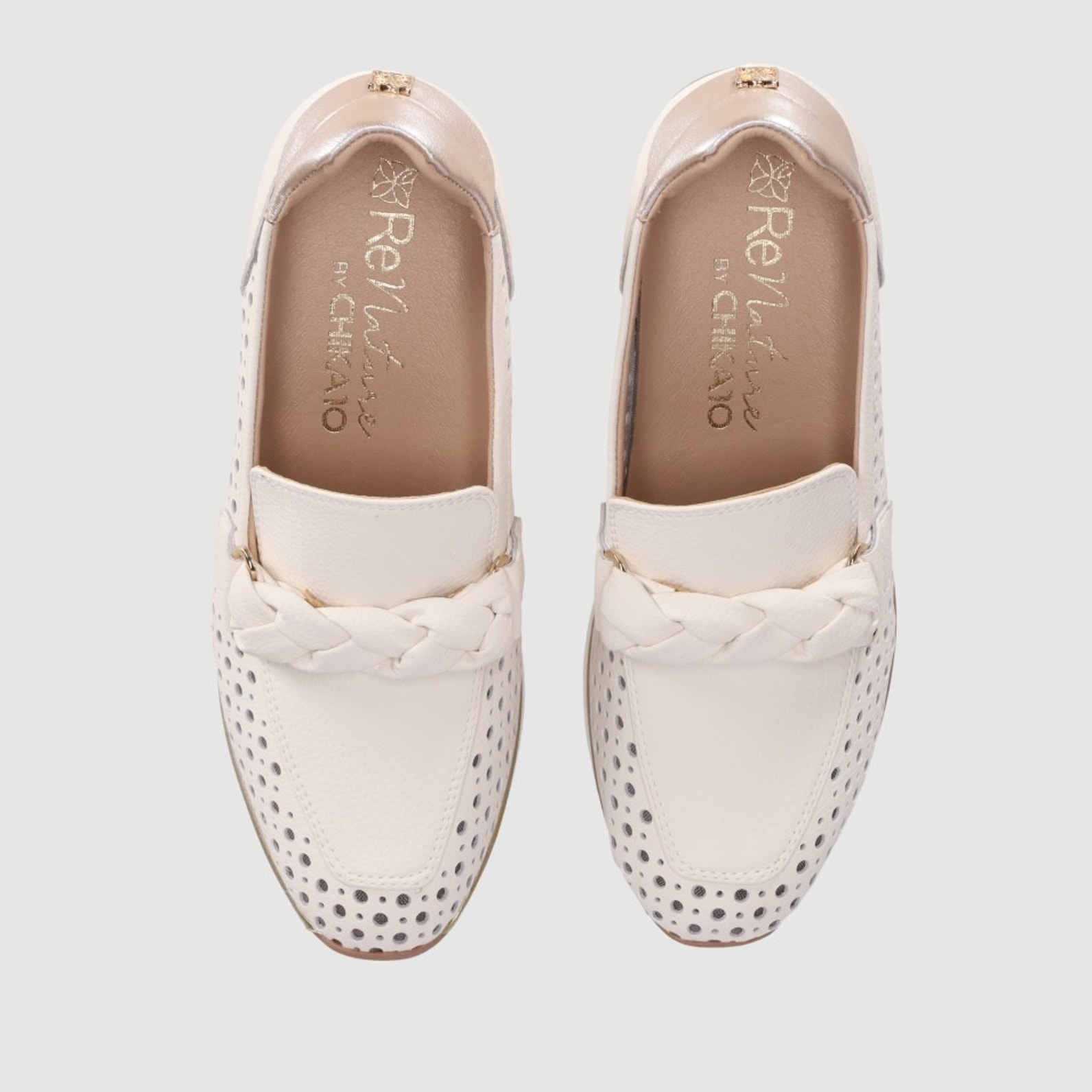 Zapatos de Piel - Hielo - Tacón: 5 cm