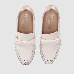 Zapatos de Piel - Hielo - Tacón: 5 cm