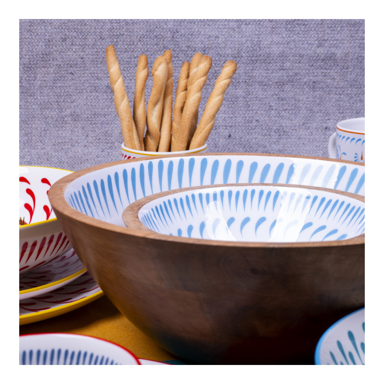 Set de 2 saladiers + couverts, KYOTO