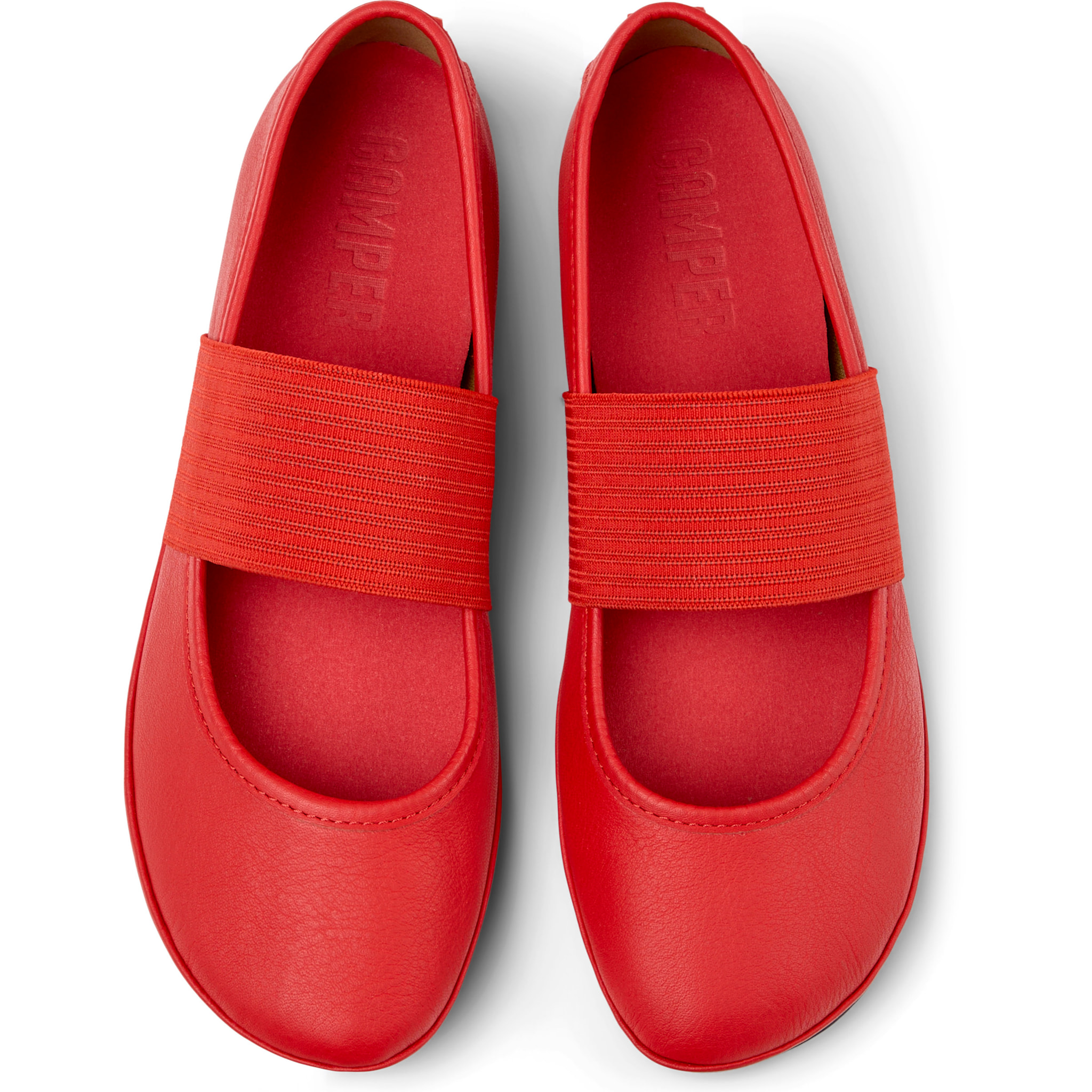 Ballerine - CAMPER Right Nina - Rosso - Pelle liscia