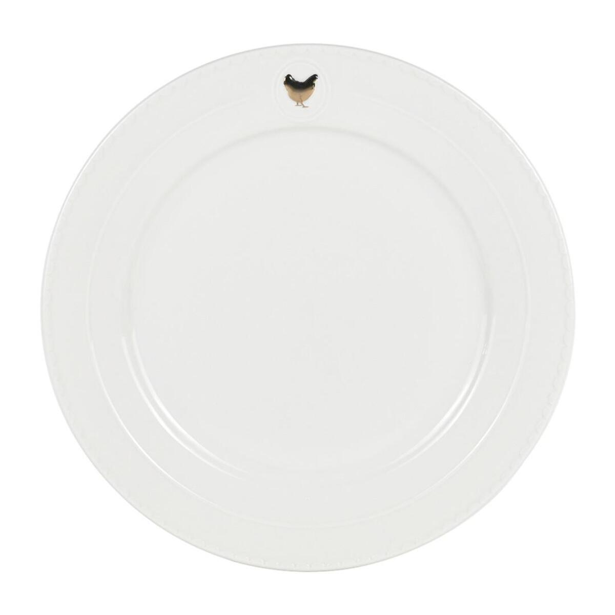 Service 18 pièces blanc et or - "Gallus"