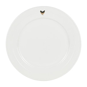 Service 18 pièces blanc et or - "Gallus"