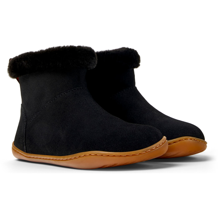 CAMPER Peu Cami - Botines Infantil Negro