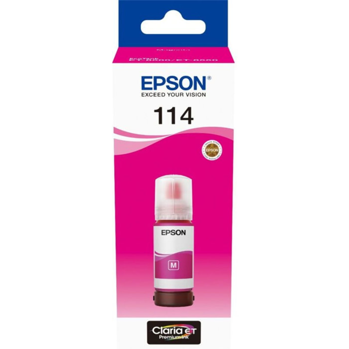 Cartouche d'encre EPSON Bouteille d'Encre Ecotank 114 Magenta - C13T07B440