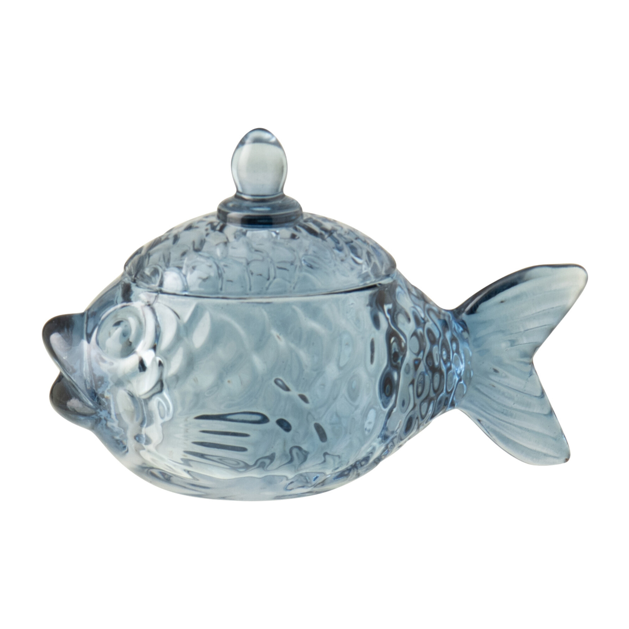 J-Line Pot à Provision Poisson - verre - bleu