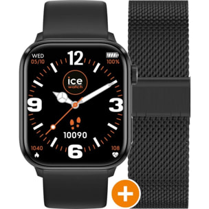 Montre connectée ICEWATCH smart 2.0 AMOLED Black + Bracelet Milane